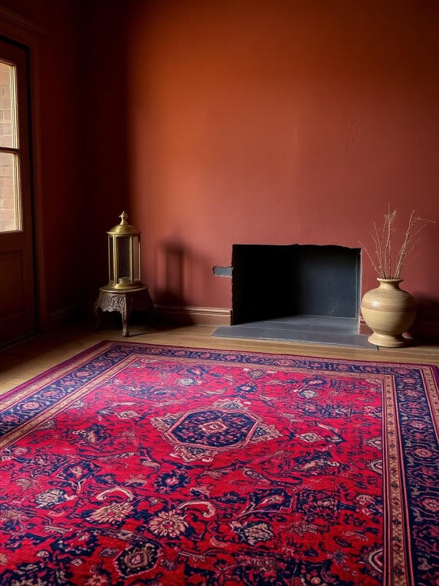 Floral handmade rug