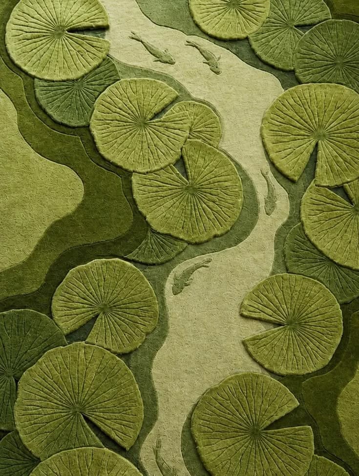 Lily Pad Garden Rug