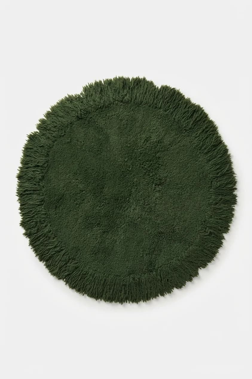 Moss edge rug